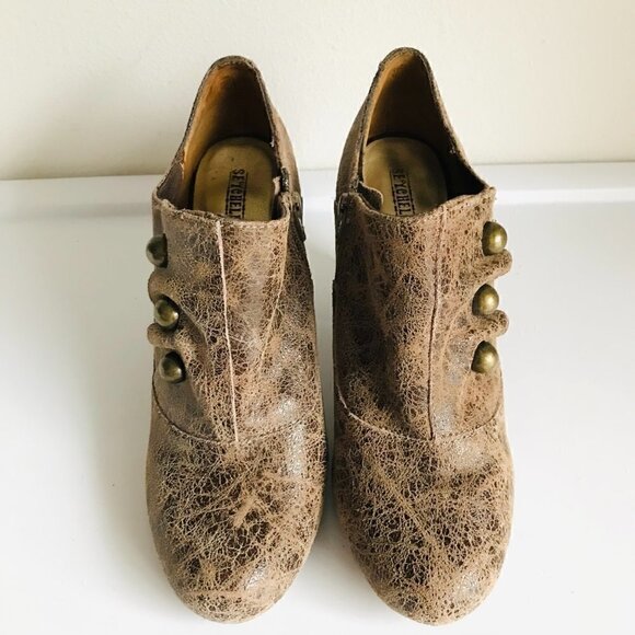 Seychelles Our Heroine Distressed Leather Ankle Bootie in Clay Size 9 - Picture 2 of 6
